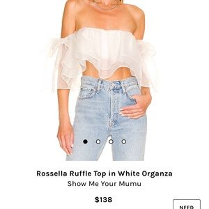 Show Me Your Mumu Rossella Ruffle Top XS